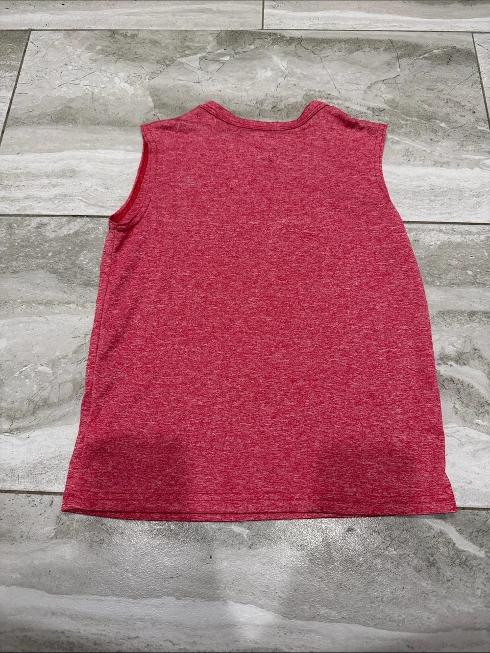 The Children's Place Red Heathered Sleeveless Athletic Tank